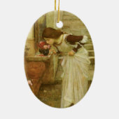 The Shrine by John William Waterhouse Keramisch Ornament (Achterkant)