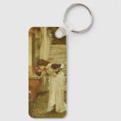 The Shrine by John William Waterhouse Sleutelhanger (Achterkant)