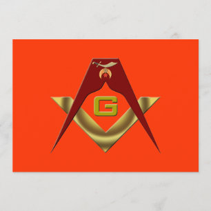 The Shrine, The Freemason Invitation Kaart
