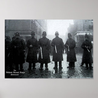 The Sidney Street Siege 1911 Poster