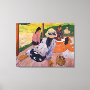 "The Siesta" - Paul Gauguin Canvas Afdruk