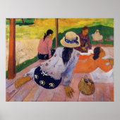 'The Siesta' - Paul Gauguin Print (Voorkant)