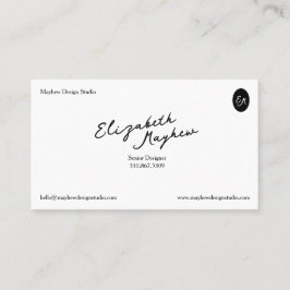 The Signature Script - Minimalist Business Card Visitekaartje