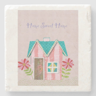 The Signature Whimsy (Pink & Teal) Stenen Onderzetter