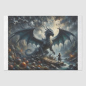 The Silent Guardian Dragon Decoupage Tissuepapier (Voorkant)