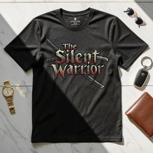 The Silent Warrior - Motivatie Design T-shirt