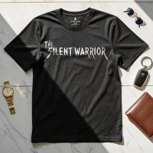 The Silent Warrior - Motivatie Design T-shirt