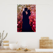 The Silhouette of Young Love on a Wall Poster (Cuisine)