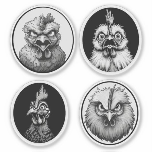 "The Silkie & Co. Funny Far" 4-Pack Sticker Bundle (Devant)