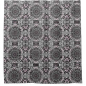 The Silver Fractal Garden Douchegordijn (Voorkant)