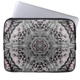 The Silver Fractal Garden Laptop Sleeve