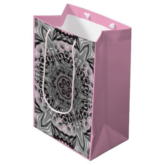 The Silver Fractal Garden Medium Cadeauzakje (Voorkant Gekanteld)