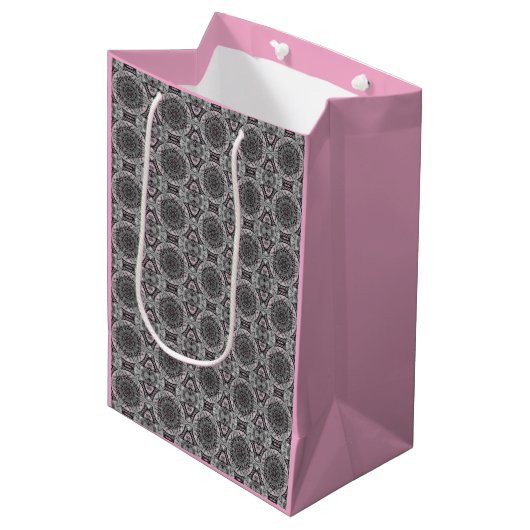 The Silver Fractal Garden Medium Cadeauzakje (Voorkant Gekanteld)