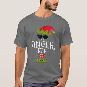 The Singer Elf Costume Matching Family Group Chris T-shirt