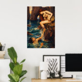 The Siren by John William Waterhouse Poster (Thuiskantoor)