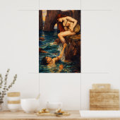 The Siren by John William Waterhouse Poster (Keuken)