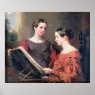 The Sisters, 1839 Poster