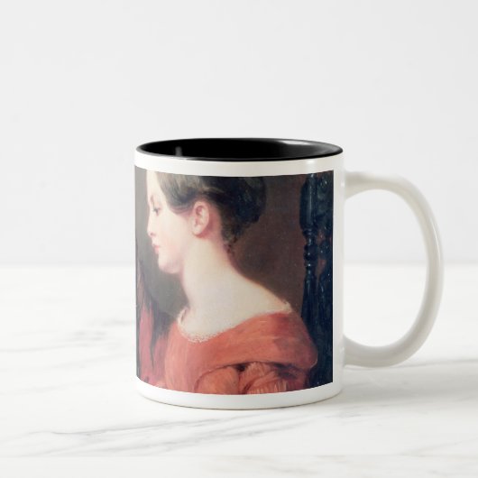 The Sisters, 1839 Tweekleurige Koffiemok (Rechts)