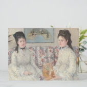The Sisters (door Berthe Morisot) Kaart (Staand voorkant)