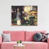 The Sketchers by John Singer Sargent Canvas Afdruk (Insitu (Woonkamer))