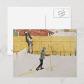 The Skier, c.1909 Briefkaart (Voorkant / Achterkant)