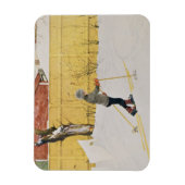 The Skier, c.1909 Magneet (Verticaal)