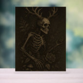 The Skull a Gothic Dark Academia Poster (Neutre)