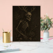 The Skull a Gothic Dark Academia Poster (Mariage)