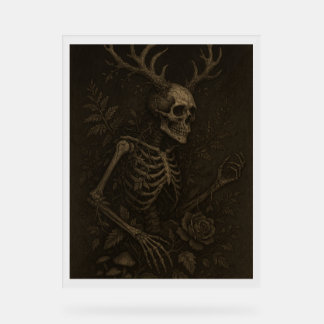 The Skull a Gothic Dark Academia Poster