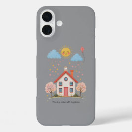 The sky cried with happiness iPhone 16 plus hoesje