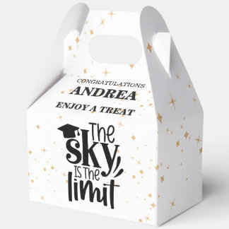 The Sky Is The Limit Graduation 5"w x 3"l x 6.5"h Bedankdoosjes