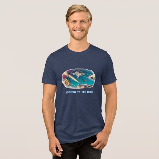 The Sky Is Totally Normal Tri-Blend Shirt (Voorkant volledig)