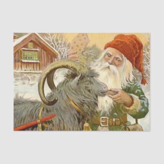 “The Sled Goat” van Jenny Nystrom Tissuepapier (Voorkant)