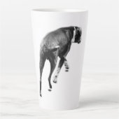 The Slow Pivot – B&W Motion-studie Latte Mok (Voorkant)