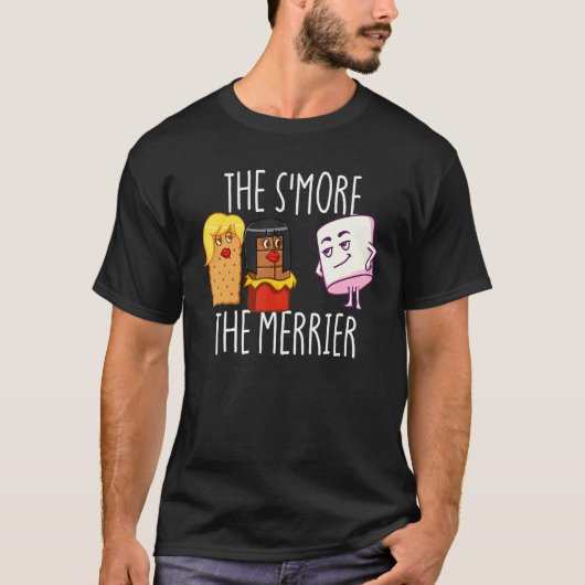 The S'More The Merrier S'mores Marshmallow Smores T-shirt (Voorkant)