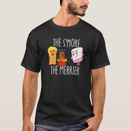 The S'More The Merrier S'mores Marshmallow Smores  T-shirt (Voorkant)