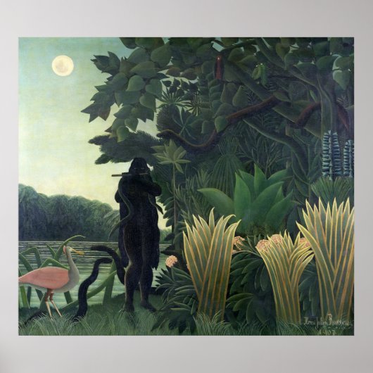 The Snake Charmer, 1907 Poster (Voorkant)