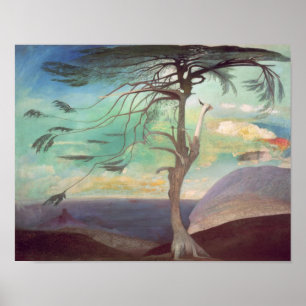 The Solitary Cedar, 1907 Poster