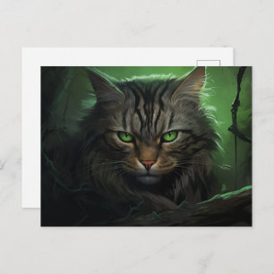 The Solitary Forest Cat Briefkaart