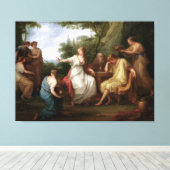 The Sorrow of Telemachus by Angelika Kauffmann Canvas Afdruk (Insitu (Houten vloer))