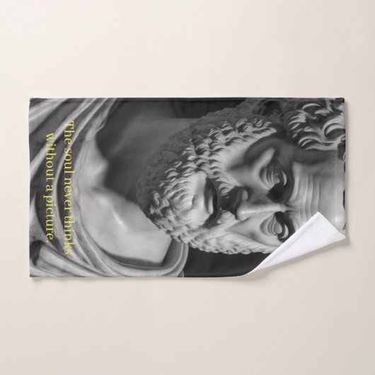 The soul never thinks without a picture (Serviette à main)