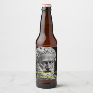 The Soul never thinks without a Picture Bier Etiket