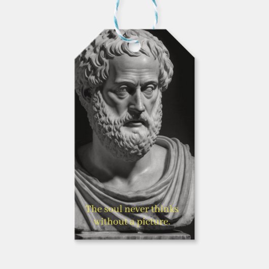 The Soul never thinks without a picture Cadeaulabel (Voorkant)