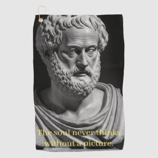 The Soul never thinks without a picture Golfhanddoek (Voorkant)