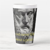 The soul never thinks without a picture latte mok (Voorkant)