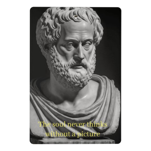 The soul never thinks without a picture mini klembord (Achterkant)