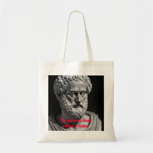 The Soul never thinks without a picture Tote Bag (Voorkant)