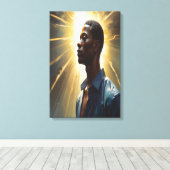 The Sound of Paint Holding Its Breath   Canvas Afdruk (Insitu (Houten vloer))