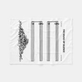 The Sound Of Silence Funny Musical  Fleece Deken (Voorkant (Horizontaal))