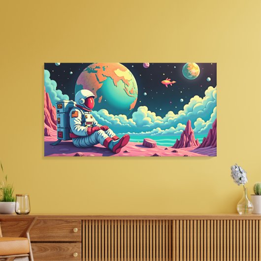 The Space Between Thoughts Canvas Afdruk (Insitu (Woonkamer))